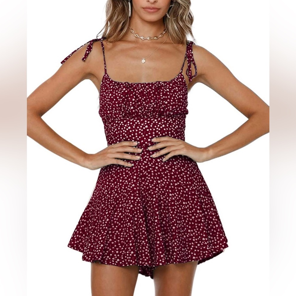 Floral Wide Leg Romper
